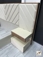 Chambre à coucher Vinachi – lit minimaliste, tables de nuit et coiffeuse élégante – Image 11