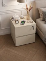Table de nuit NOMA – Tiroirs cachés et Prise électrique intégrée – Image 6