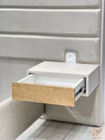 table de nuit suspendu moustache tirroire ouvert